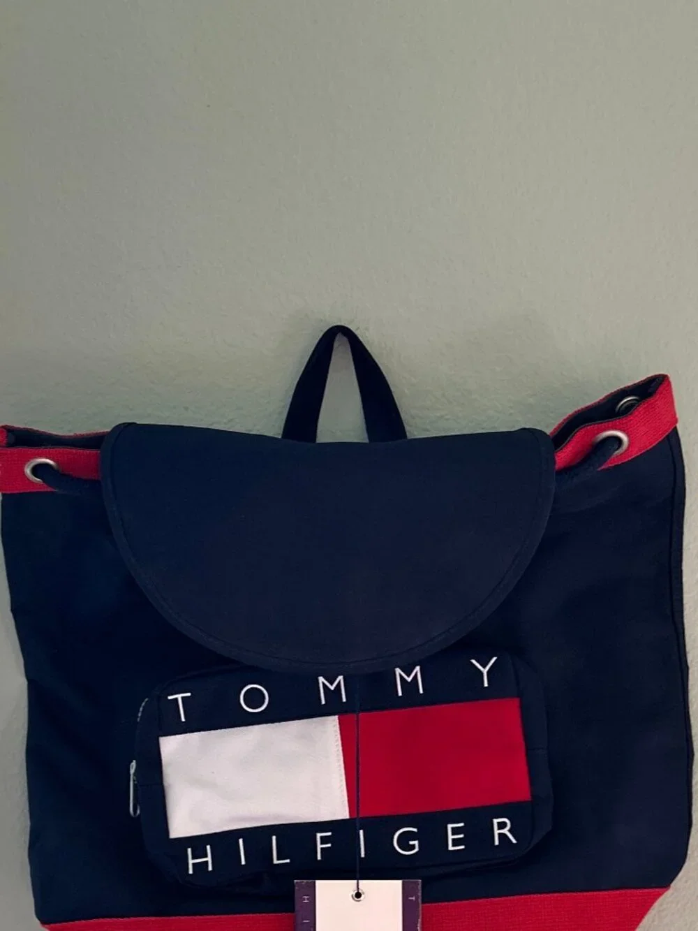 NWT TOMMY HILFIGER ~ VINTAGE Y2K BACKPACK ~ FLAG